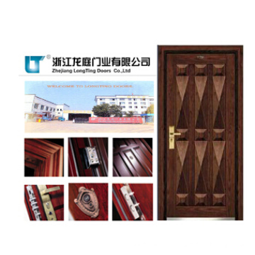 Soncap CIQ Approved China Entry Armor Puerta blindada de madera de acero